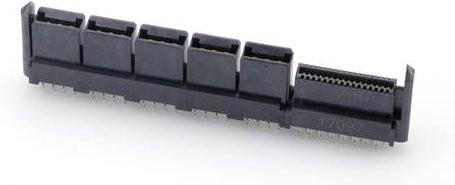 Molex Buchsengehäuse-Platine 461141032 in Schwarz und Gold - Bild 1