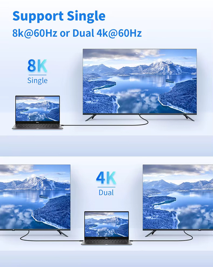Apple Thunderbolt 4 USB 4.0 Kabel in Schwarz mit 40Gbps, 8K 60Hz und PD 100W Unterstützung - Bild 3