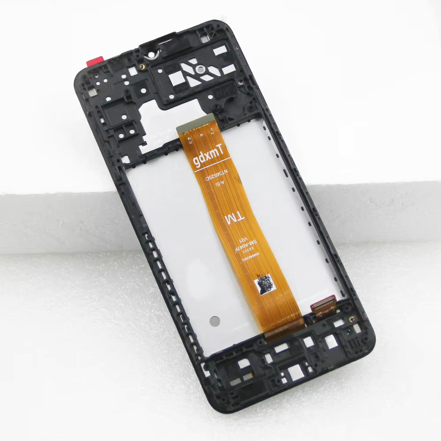 Samsung A04s Ersatzdisplay mit 6,5 Zoll AMOLED Touchscreen Digitizer in Schwarz für Samsung A047F und A047F/DS - Bild 4
