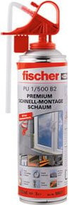 Fischer PU Pro 500 B2 1K-Schnellmontageschaum Polyurethan, Beige, 500 ml - Bild 2