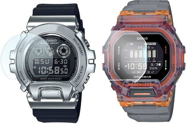 Casio Hartglas-Displayschutzfolie, transparent, Unisex - Bild 1