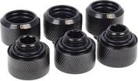 Alphacool Eiszapfen 16mm HardTube Anschraubtülle G1/4 mit Schrauben-Set in Schwarz oder Silber - Bild 1
