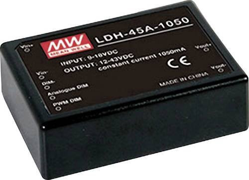 Mean Well MW LDH-45B-500 DC/DC-Wandler, Print 43W, 1 Ausgang, Schwarz - Bild 1