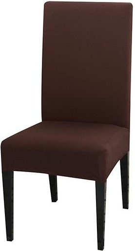 Elastischer Stuhlbezug von airldianer aus Spandex-Stretch in Braun für Esszimmer und Bankette - Bild 1