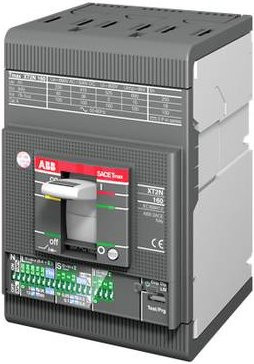 ABB XT2L 160 EKIP I Leistungsschalter in Grau mit Einstellbereich 10 - 100A und Schaltspannung bis 690 V/AC - Bild 1