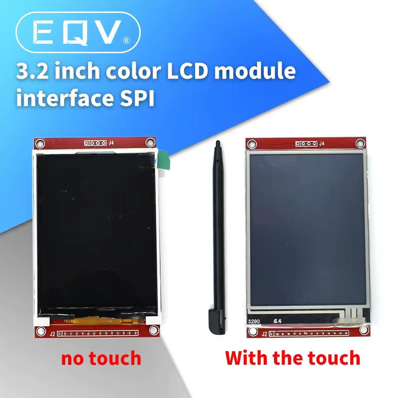 EQV 3,2 Zoll TFT-LCD-Modul mit Touchscreen, ILI9341 Treiber, 240 x 320 Pixel RGB, SPI serieller Port mit 9 IO und XPT2046 Touch IC für Raspberry Pi - Bild 2