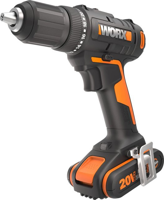 Worx Bohrschrauber WX108 mit 2 Ah Akkus in Orange (Worx PowerShare) - Bild 1