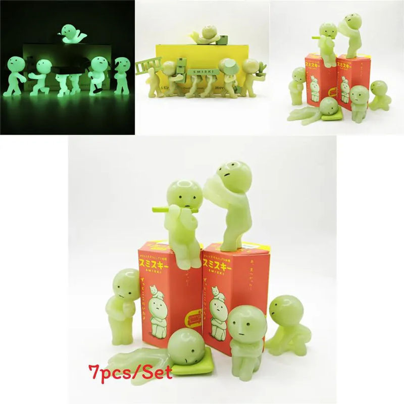 Smiski Geisterfiguren Nachtlicht PVC-Figuren Set - Bild 3