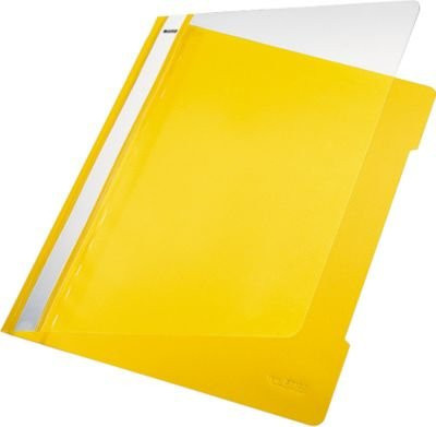 LEITZ Schnellhefter 4191 DIN A4 aus PVC in Gelb, 25 Stück - Bild 1