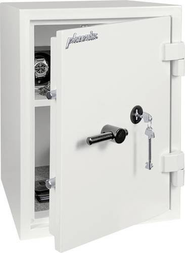 Phoenix Sicherheitstresor Fortress SS1453K mit Doppelbartschlüsselschloss, Sicherheitsstufe S2, Farbe: Weiß, B/T/H: 41,0 x 40,5 x 55,0 cm - Bild 1