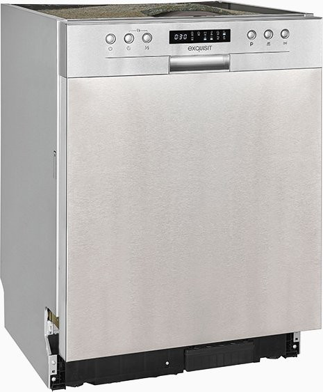 Exquisit EGSP9414-EF-030D Geschirrspüler in Silber mit Aquastop und automatischem Türöffnen - Bild 1
