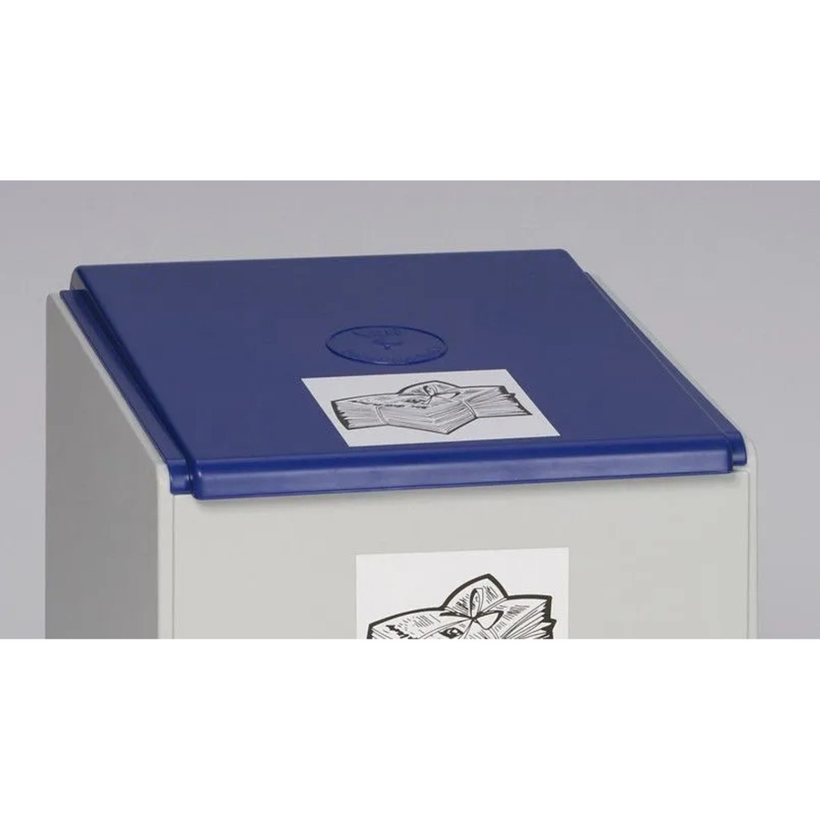 PROREGAL Deckel für Abfallbehälter und Wertstoffsammelsystem, 60 Liter, Kunststoff, Blau - Bild 2