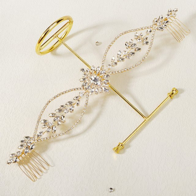 Haarschmuck Kristall, Gold, Unisex, Hochzeit - Bild 1
