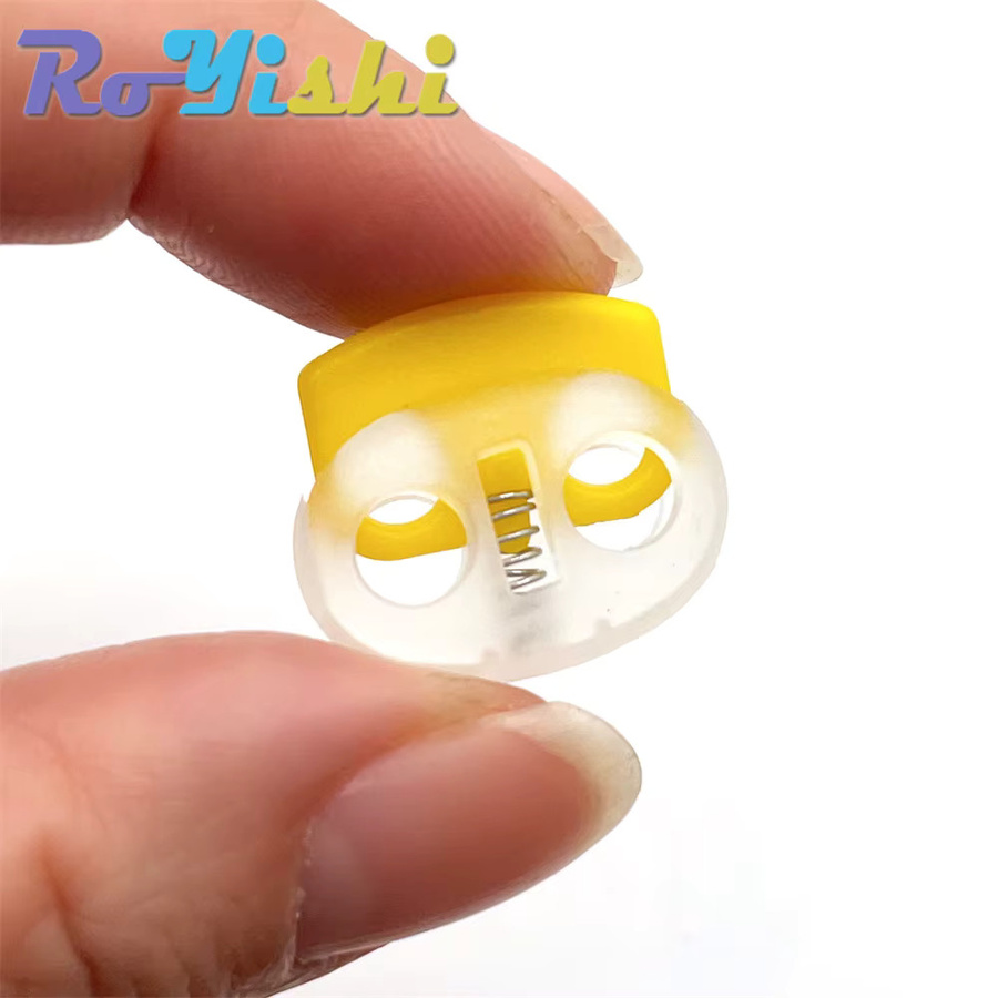 RoYishi 10er Paket Transparente Kunststoff Schnurstopper als Bead Stopper und Toggle Clip für Schnürsenkel, Sportbekleidung und DIY-Handwerk - Bild 2