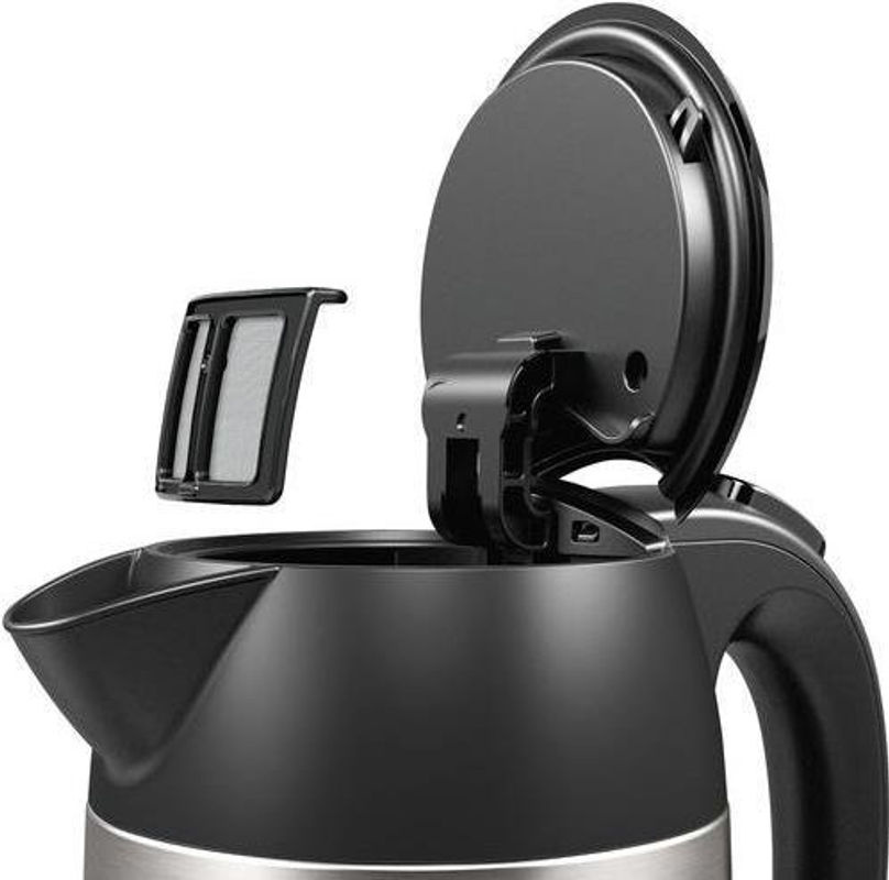 Bosch Wasserkocher DesignLine TWK3P420 in Schwarz und Silber aus Edelstahl mit 1,7 l Fassungsvermögen - Bild 2