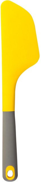 WEIGOU KITCHEN Silikonspatel aus hitzebeständigem Material, antihaftbeschichtet, grau/gelb, Länge: 34 cm - Bild 1