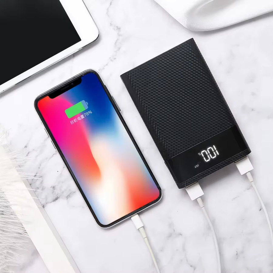 Kebidumei DIY Power Bank Gehäuse für 4x 18650 Akkus mit 25W Schnellladefunktion, Dual USB, Micro USB und Typ C, Farbe: Weiß, ohne Akkus - Bild 3