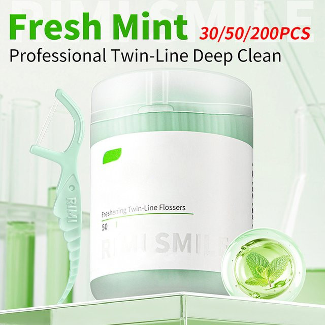 RIMI SMILE Double Line Floss Picks Interdentalreinigungsstift - Bild 1