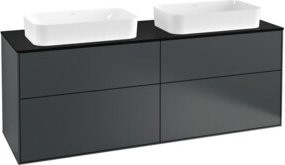 Villeroy & Boch Finion Waschtischunterschrank in Blau mit Lackierung, Breite: 160 cm - Bild 1