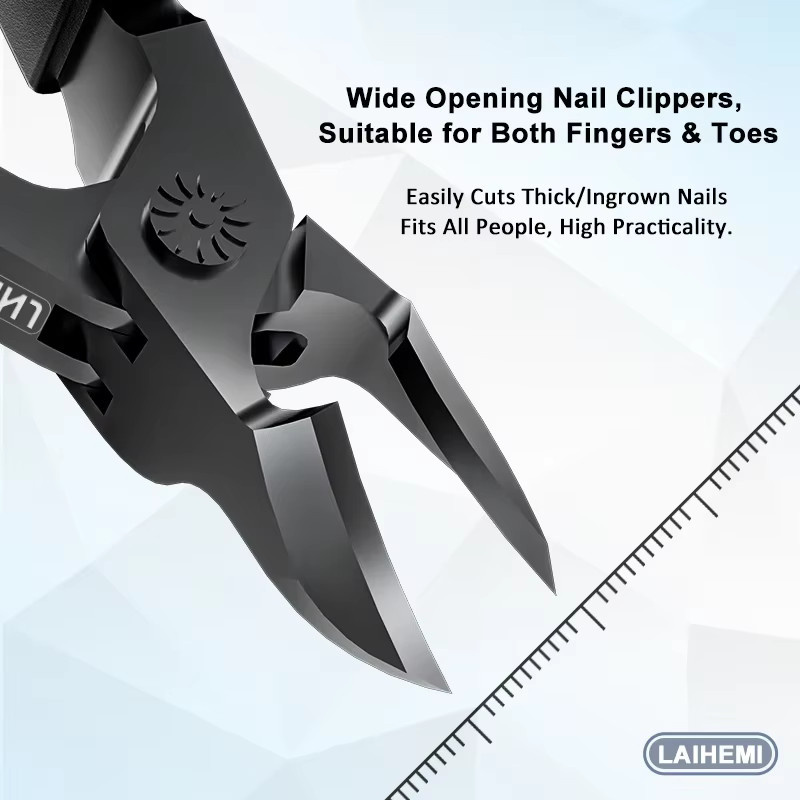 Nagelpflege-Set für dicke Zehennägel, Schwarz, Matt, Unisex - Bild 3