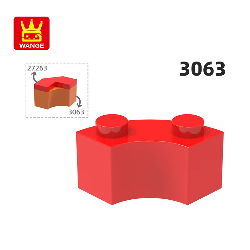 Wange, Gebogene Bausteine, Zubehör, 128 Teile - Bild 2