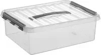 Sunware Aufbewahrungsbox Q-line Dokumentenbox transparent 10 l - Bild 1