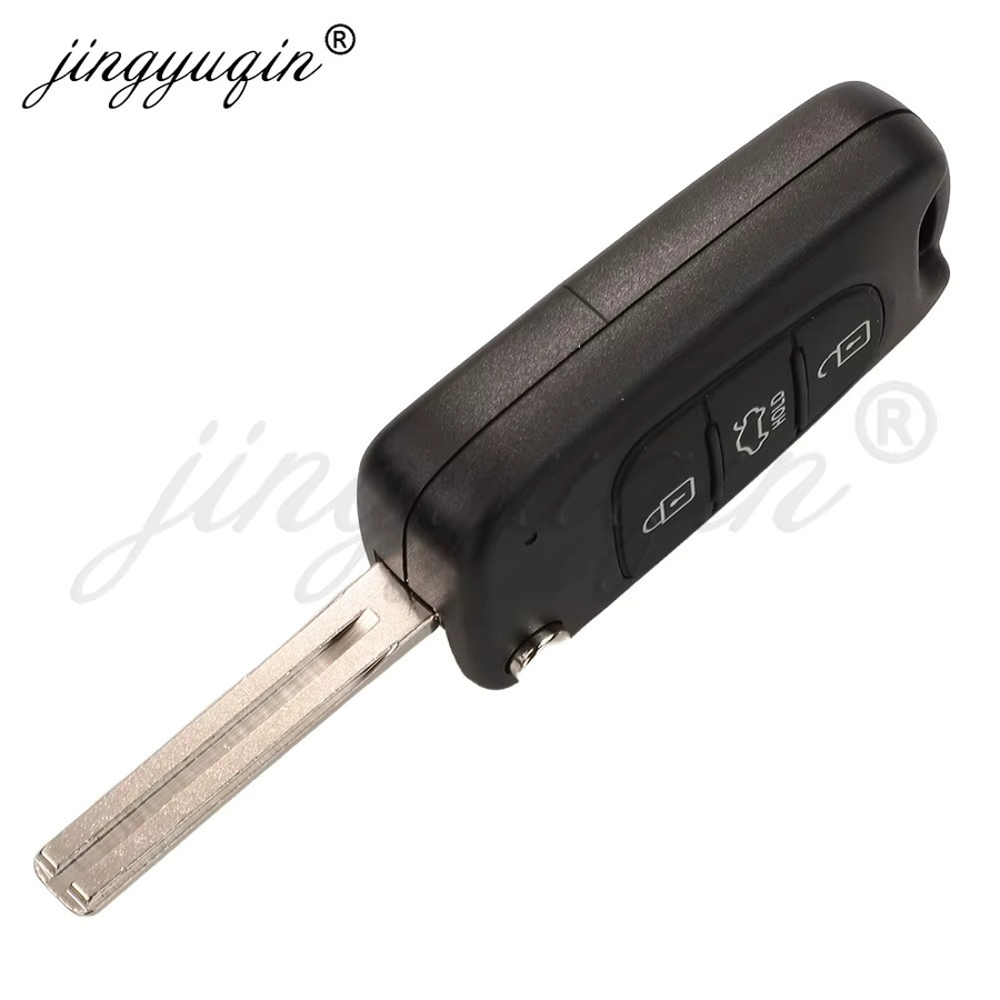 jingyuqin Klappbarer Fernbedienungs-Autoschlüssel 433MHz FSK ID46 für Kia K2 Soul Ceed in Schwarz - Bild 2