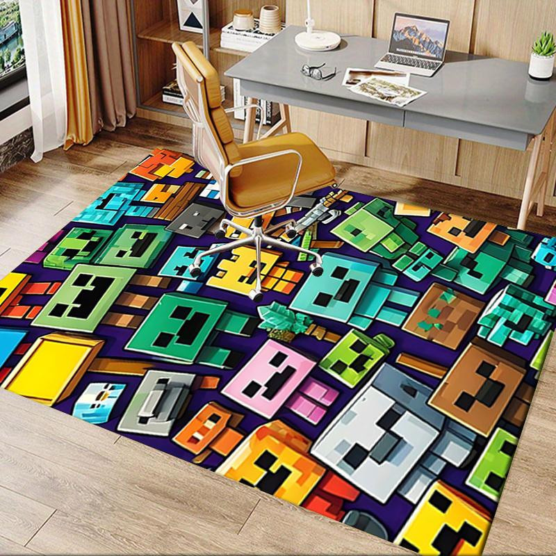 Yun Heng Three Minecraft Bürostuhlmatte Pixel Art Gaming Teppich, Mehrfarbig, B: 60 cm, T: 90 cm - Bild 4