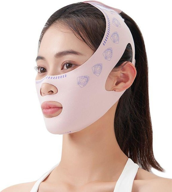 free rabbit Gesichts-Lifting-Wangenband, Anti-Falten-Verband, rosa, Unisex - Bild 1