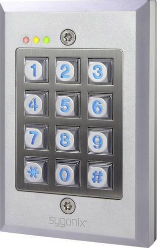 Sygonix SY-3118492 Codeschloss Aufputz mit beleuchteter Tastatur in Silber aus Edelstahl mit IP65 Schutzklasse - Bild 1