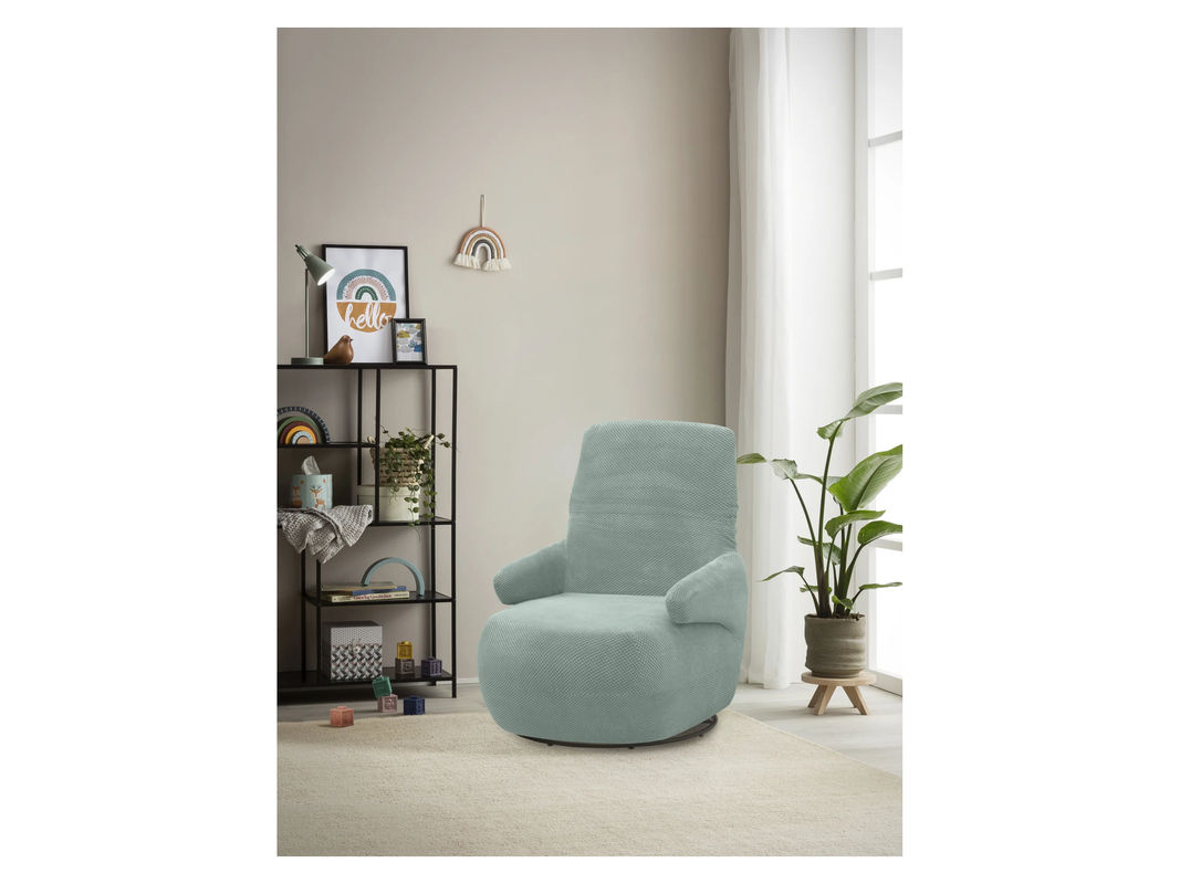 DOMO Sessel Saintes mit Drehfunktion und verstellbarer Rückenlehne in Mint Green - Bild 3
