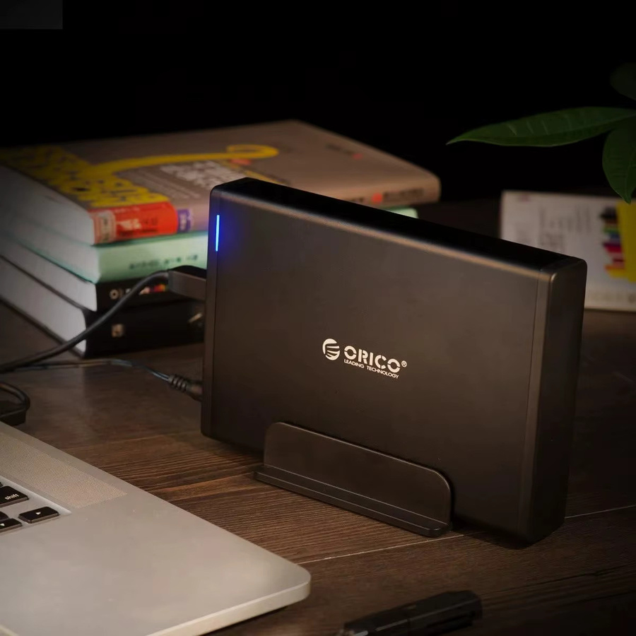 ORICO Externes Festplattengehäuse für 2,5 und 3,5 Zoll HDD/SSD, SATA zu USB 3.1 Typ-C und USB 3.0, Schwarz - Bild 6