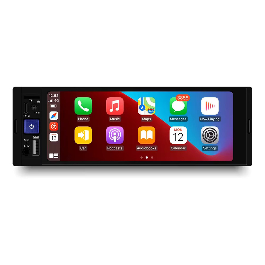 NAVIFANS 1DIN Universal Carplay Android Auto Multimedia Player mit 6,86 Zoll Bildschirm, Bluetooth und FM, Schwarz - Bild 5