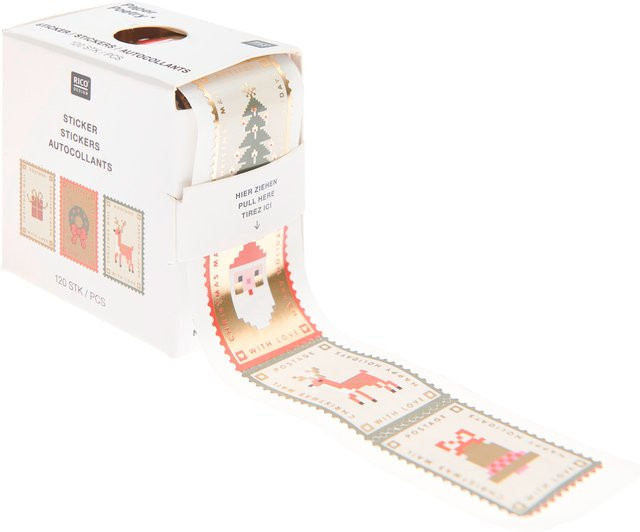 Rico Design Paper Poetry Mini-Sticker Weihnachtspost - Bild 1