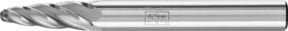 PFERD Hartmetall Hochleistungsfrässtift ALU Rundbogen RBF Farbe Silber Durchmesser: 6 mm, Länge: 18 mm, Schaft-Ø: 6 mm für Alu und NE Metalle - Bild 1