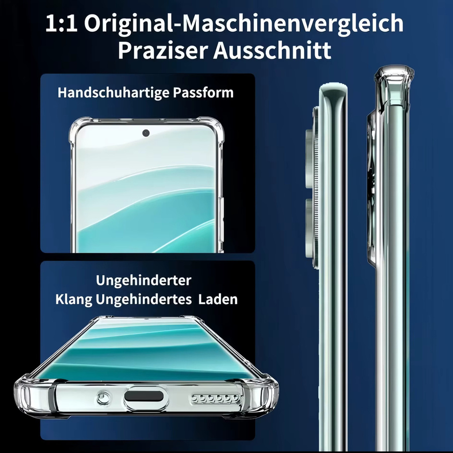 Xiaomi Transparente TPU-Handyhülle für Redmi Note 15 14 13 Pro Plus, Stoßfeste und Kratzfeste Schutzhülle - Bild 2
