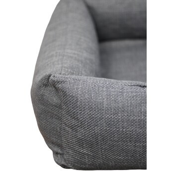 Petliving orthopädisches Hundebett Linn grau XL mit orthopädischem Schaumstoff und abnehmbarem Bezug - Bild 3