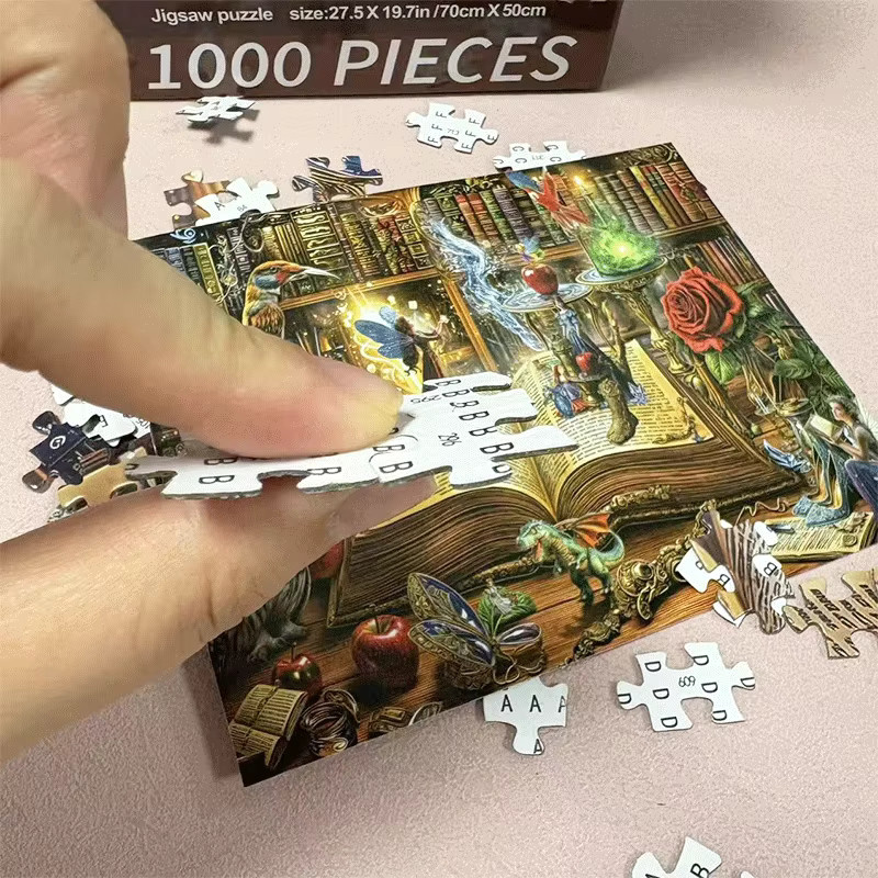 MaxRenard Fantasy Magisches Bücher-Puzzle, 1.000 Teile - Bild 3