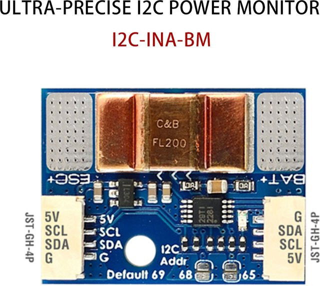 Matek Ultra-präziser digitaler I2C Power Monitor INA228 in Blau für RC-Modelle - Bild 1