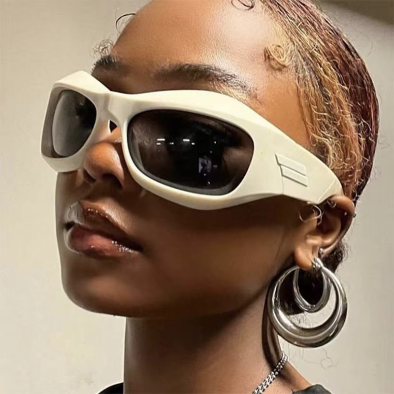 Samjune Sonnenbrille Damen, Vollrand, silbrig, Kunststoff - Bild 2