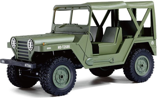 AMEWI Militär Geländewagen RC Auto military green 1:14 - Bild 1