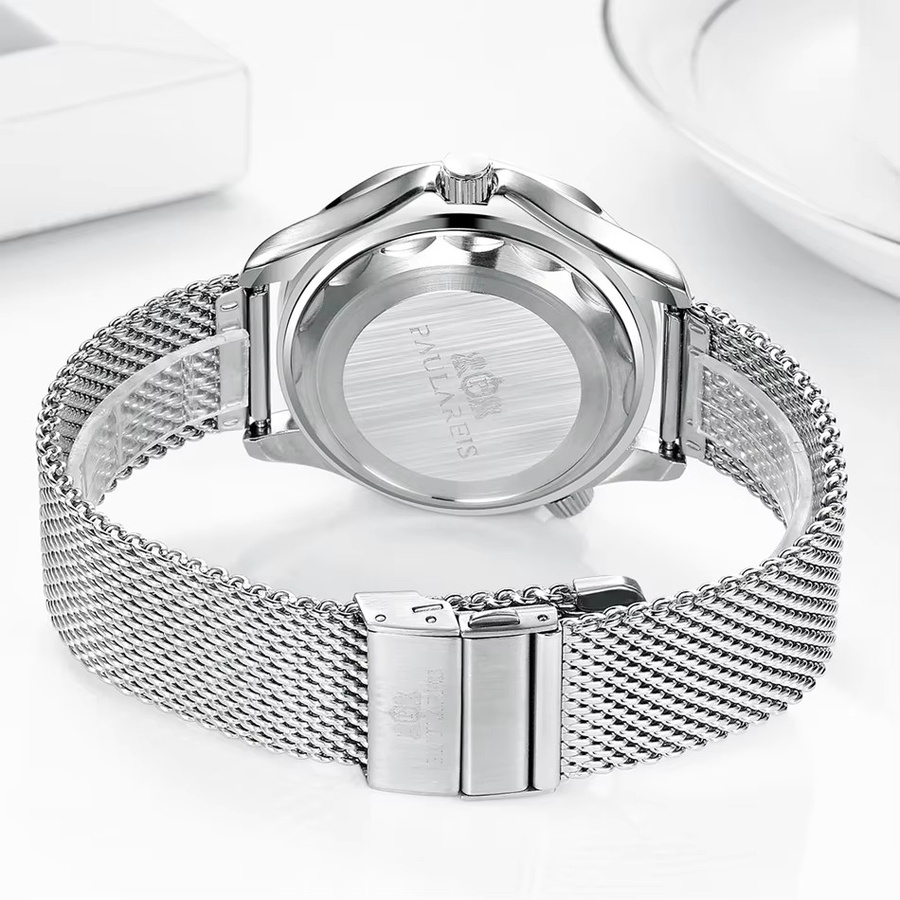 PAULAREIS P Armbanduhr Automatik, Edelstahl, Schwarz, Herren - Bild 3