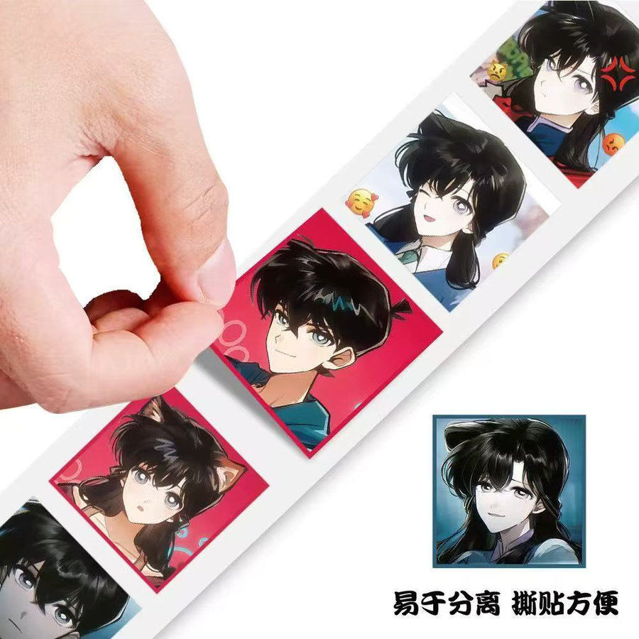 Keeppley Detective Conan Aufkleber, Bunt / Mehrfarbig, 500 Stück/Rolle - Bild 5