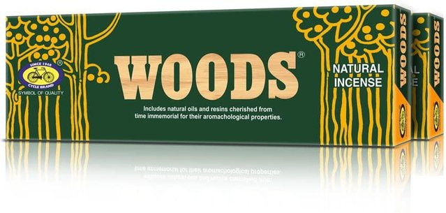 Cycle Pure Woods Natural Räucherstäbchen 2er-Pack mit holzigem Duft aus Zeder, Sandelholz und Amber für Meditation und Entspannung - Bild 1