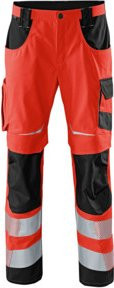 Kübler PSA Reflectiq Arbeitshose mit Cordura in Warnrot/Schwarz - Bild 1