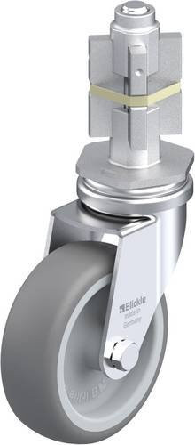 Blickle LRA-TPA 75G-E05 Lenkrolle in Grau und Silber mit Kunststoffrad, Rad-Durchmesser: 75 mm, Tragfähigkeit: 75 kg - Bild 1