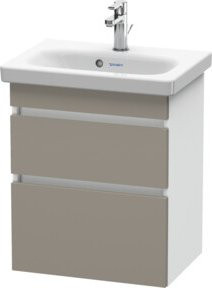Duravit Waschtischunterschrank Com DuraStyle, Weiß Matt, Wandhängend, 2 Schubladen, B/T: 50 x 36,8 cm - Bild 1