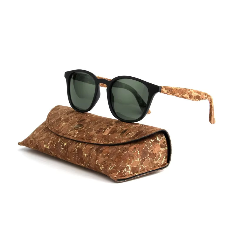 Kenbo Sonnenbrille, Holz, Vollrand, Rund, Unisex, polarisiert - Bild 1