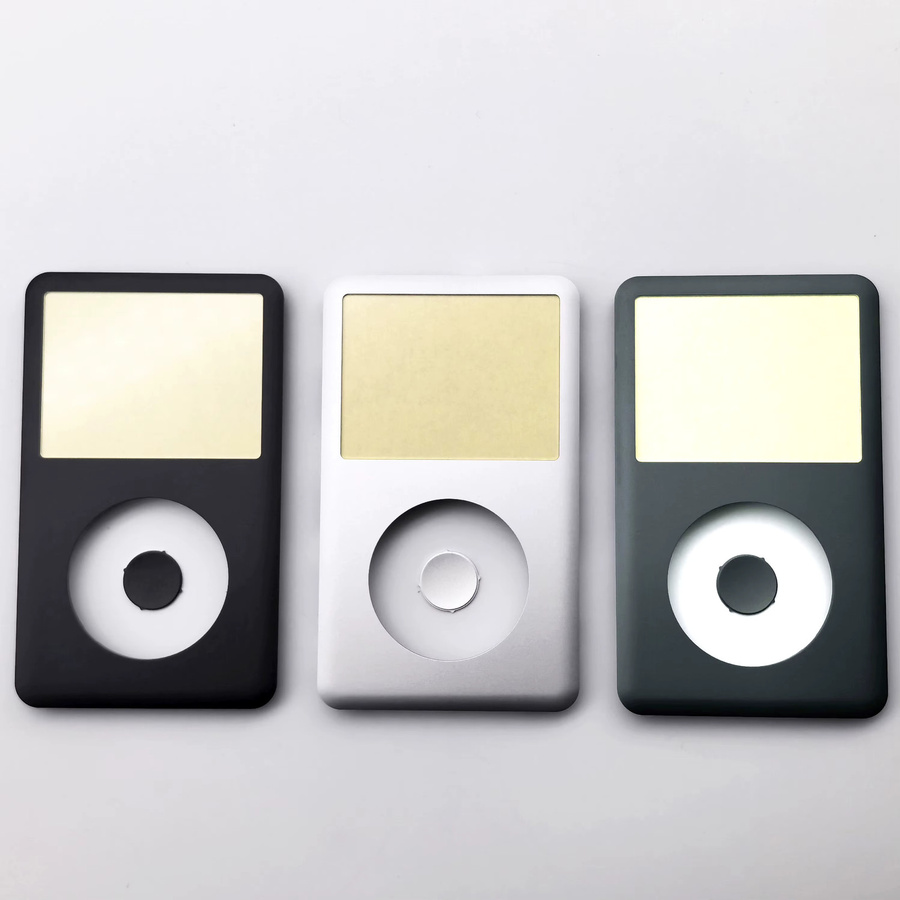 Apple Ersatz-Reparaturset für iPod Classic 6. und 7. Generation mit Metall-Frontabdeckung und Clickwheel-Mitteltaste in Silber und Multicolour - Bild 2