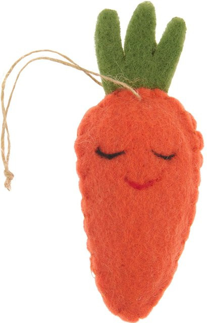 Rico Design Aufhänger Möhre aus Filz mit geschlossenen Augen für Ostern und Frühling - Bild 1